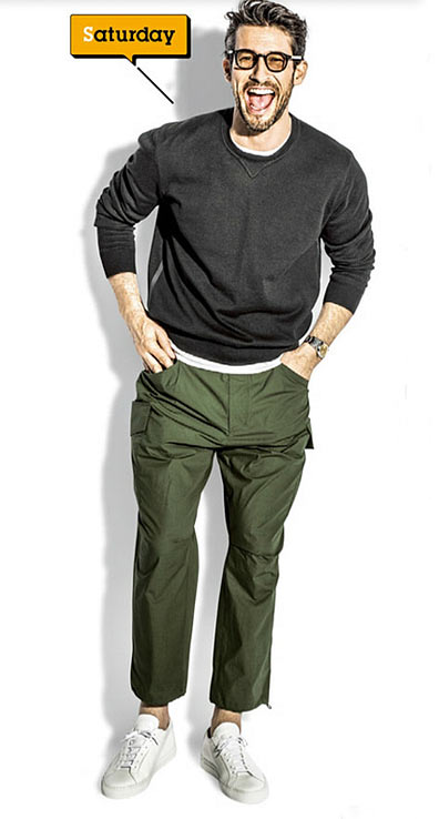 かっこいい スウェットコーデ