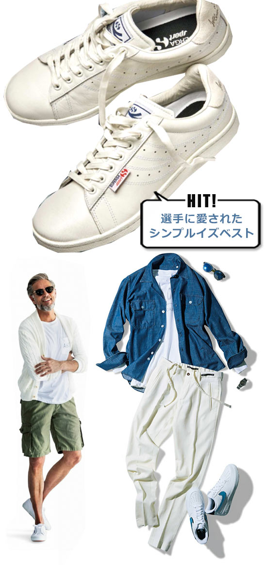 スペルガ 白スニーカー